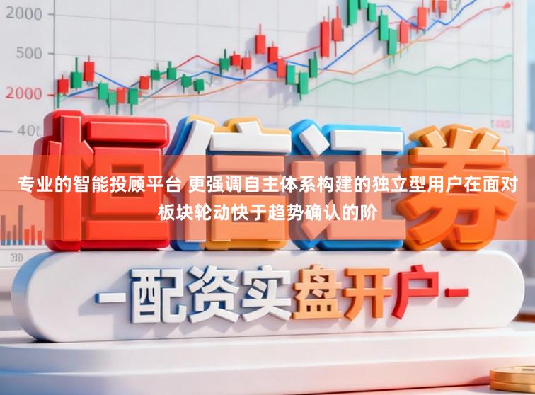 专业的智能投顾平台 更强调自主体系构建的独立型用户在面对板块轮动快于趋势确认的阶
